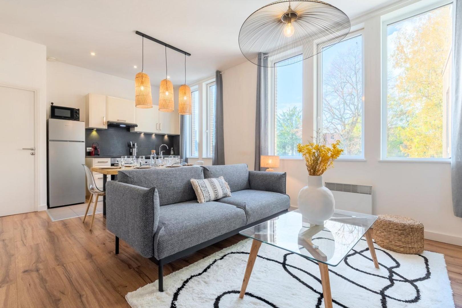 Modern, Quiet 3-Bedroom Apartment With Parking Marcq-en-Baroeul Dış mekan fotoğraf