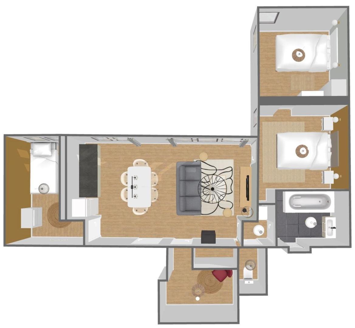 Modern, Quiet 3-Bedroom Apartment With Parking Marcq-en-Baroeul Dış mekan fotoğraf